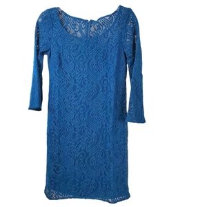 Muse Lace Dress in Blue New no tags